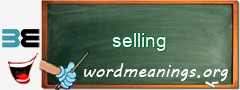 WordMeaning blackboard for selling